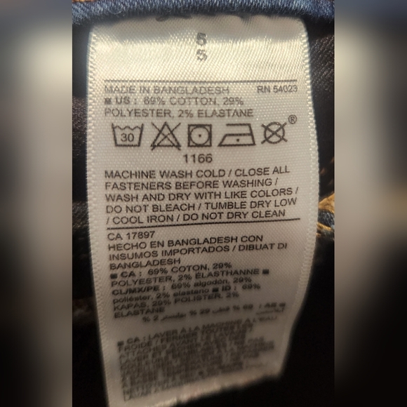 Girls size 5 Lot of 3 pairs of jeans - Picture 10 of 11